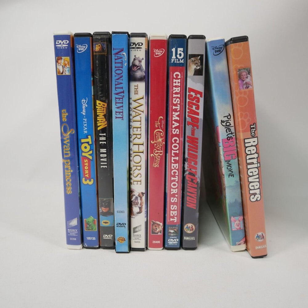 Kids Movie Lot Of 10 DVDs Family Fun TESTED